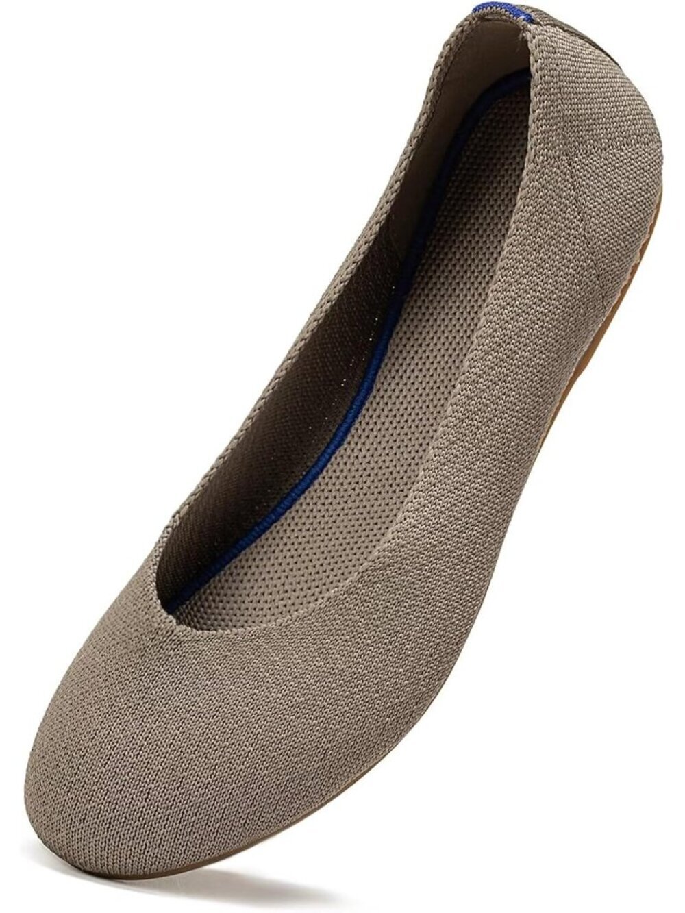 〽️Women Camel Ballet Flat Low Wedge Comfort all-weather Soft Round Toe Slip Shoe